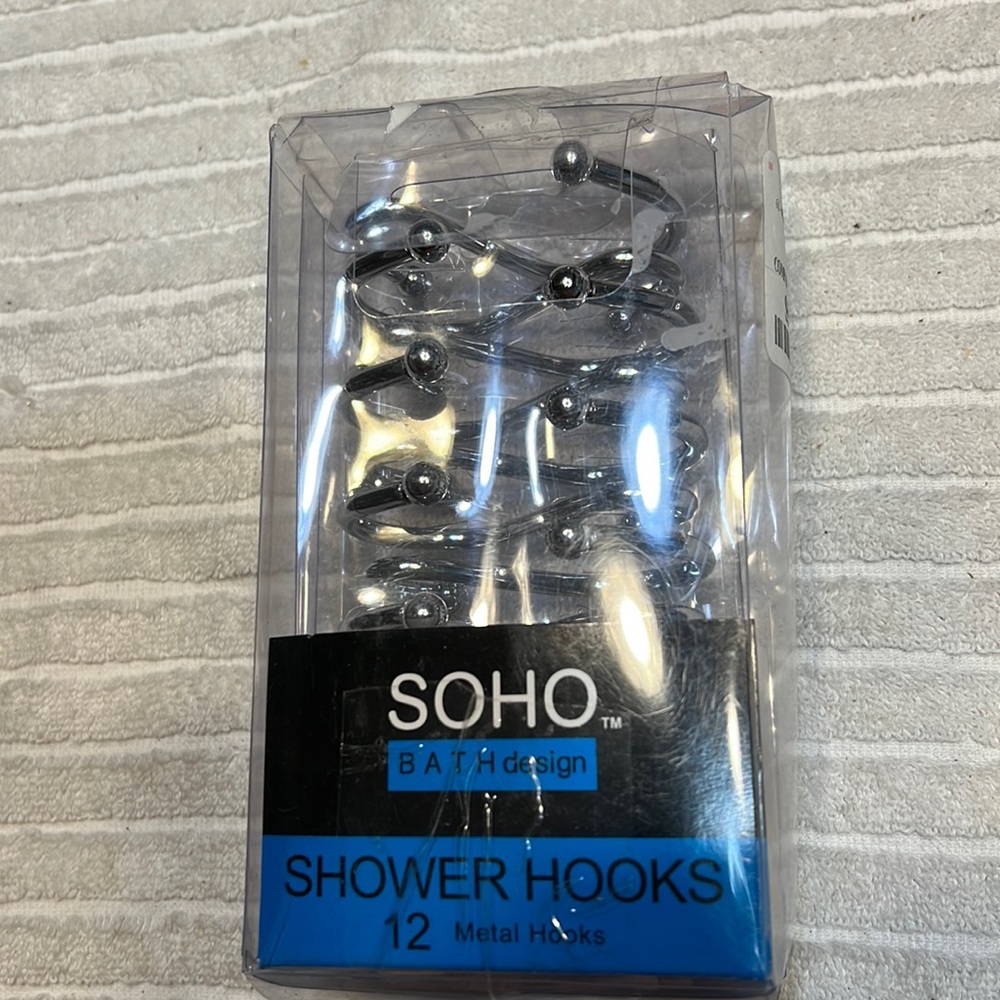 So ho shower hooks 12 NEW